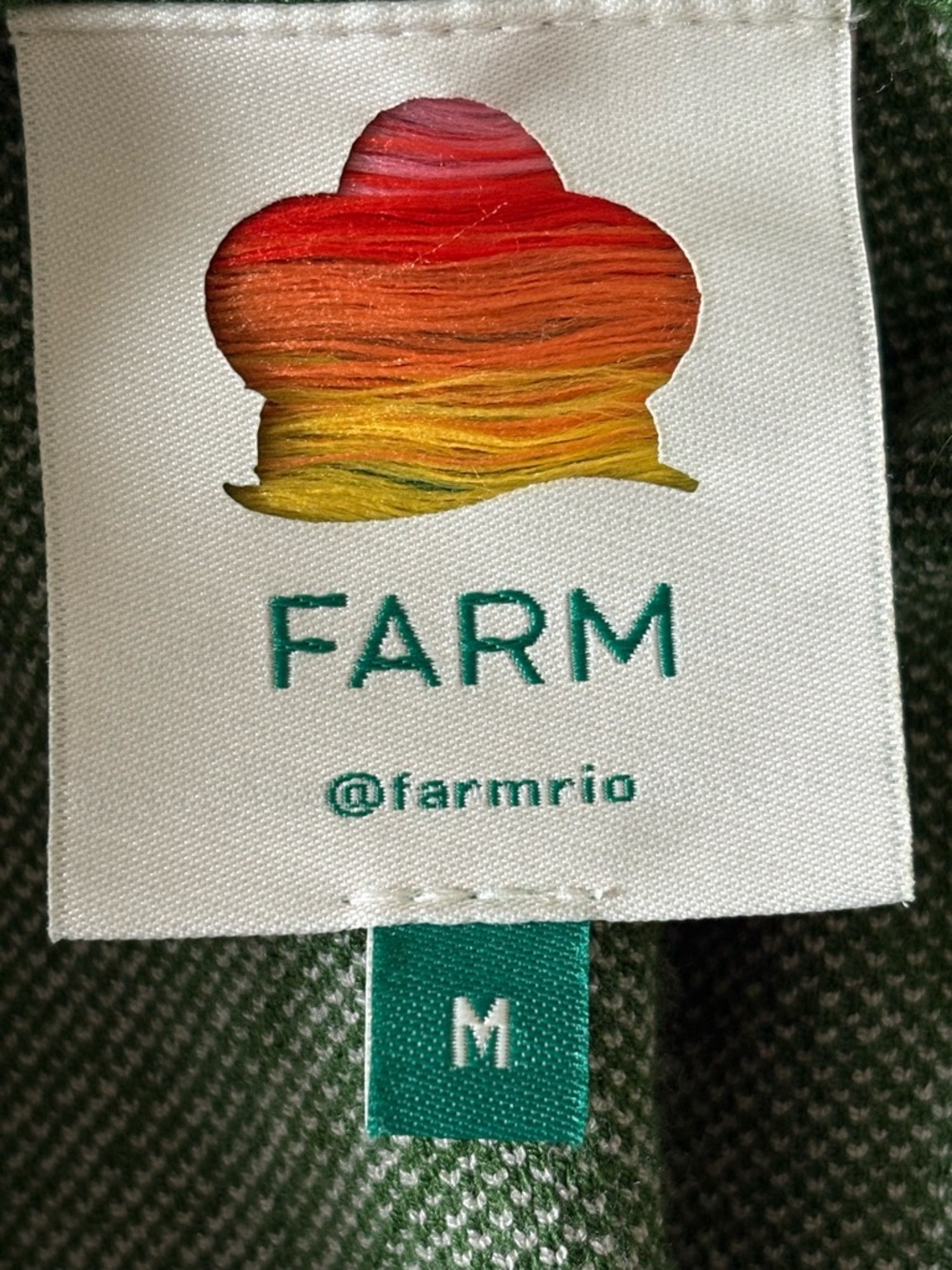FARM Rio Green and Cream Macaw Knit Midi Dress - Picture 7 of 7